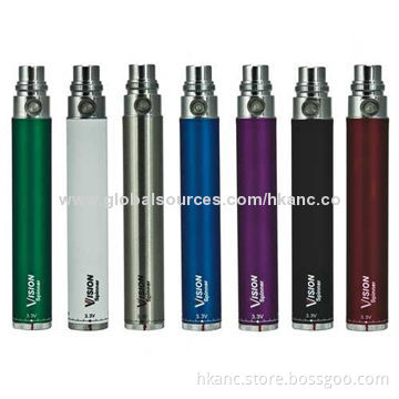 Original Vision Spinner Electronic Cigarette Batteries, 650/900/1,100/1,300mAh Available